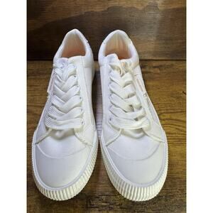 Rocket Dog Canvas Cotton Casual Sneakers Women's White Size 8 NWOT